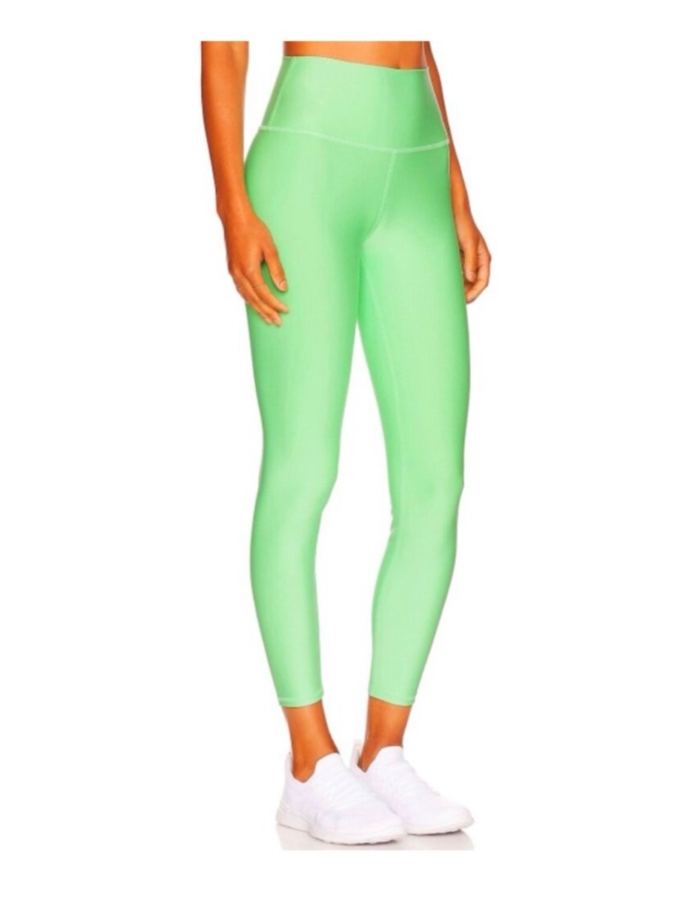 Alo 7/8 High-Waist Airlift Leggings Ultramint Neon Bright Hi-Rise Tights Pants S - Picture 3 of 5